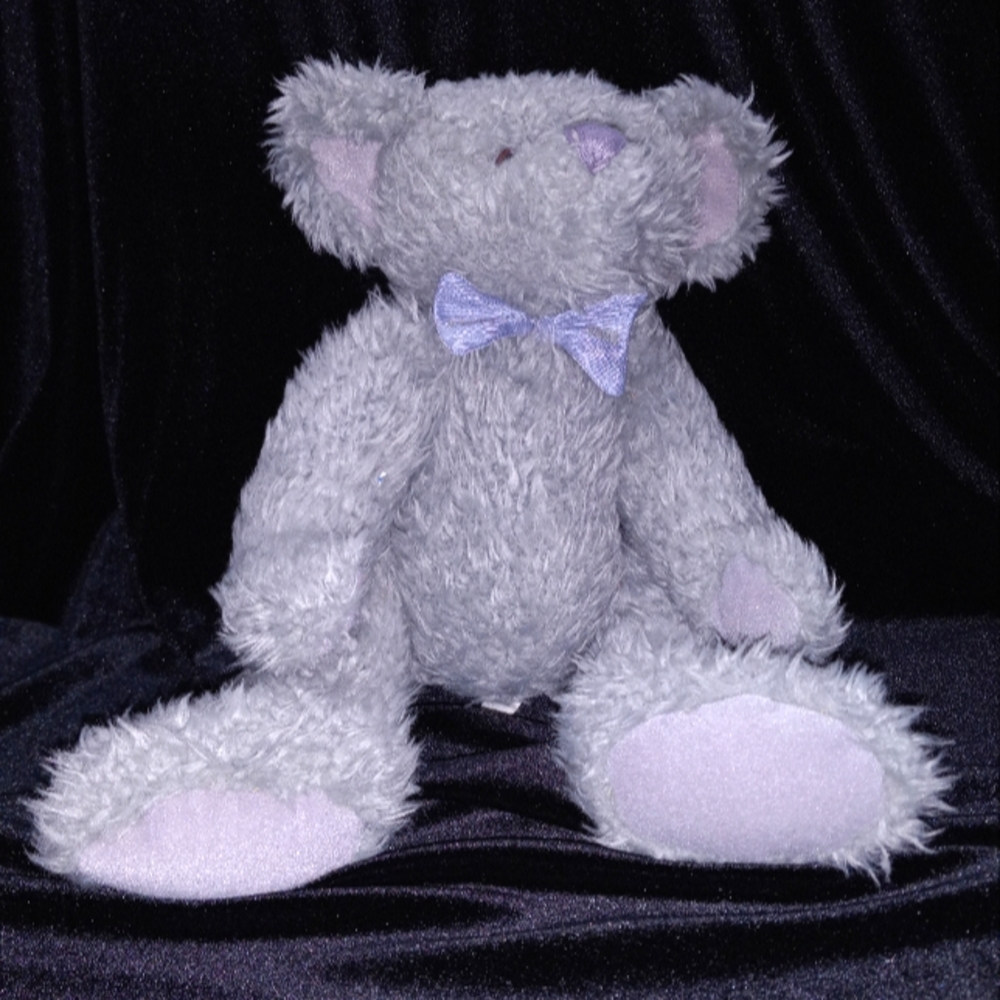 Fossil Toys Bear Plush, 12" Gray | Year 2000 | Retired
